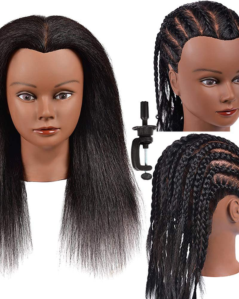 Dummy With Human Hair - Brown